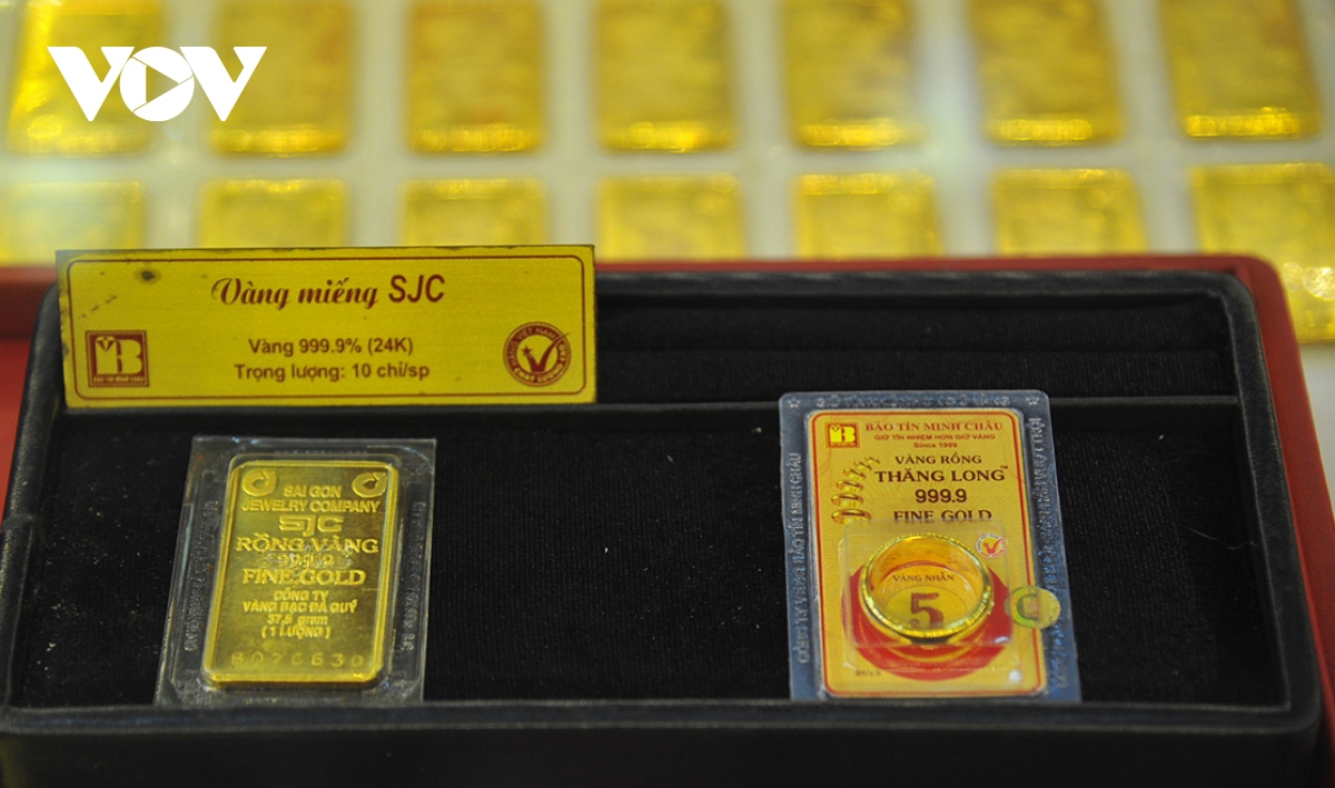 Giá vàng trong nước cao hơn giá thế giới 18,85 triệu đồng/lượng